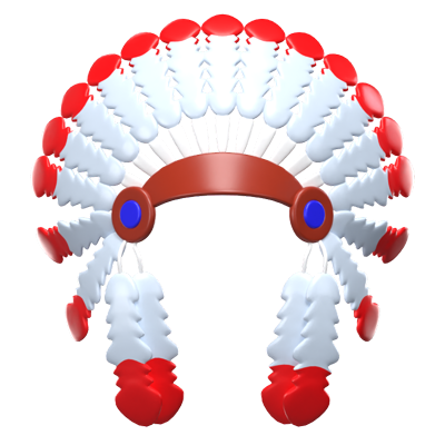 3D Feather Headdress 3D Graphic