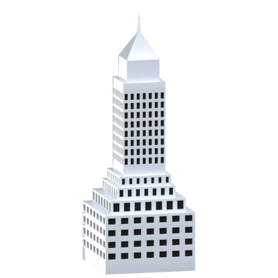3D Chrysler Building Icon 3D Graphic