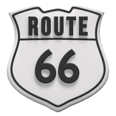 Route Sign 3D Icon Model 3D Graphic