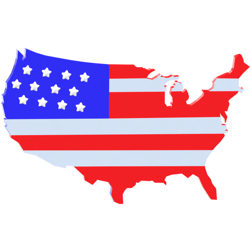 3D United States Map