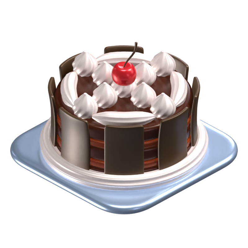 Black Forest 3D Icon Model