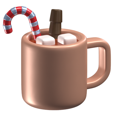3D Hot Chocolate Drink 3D Graphic