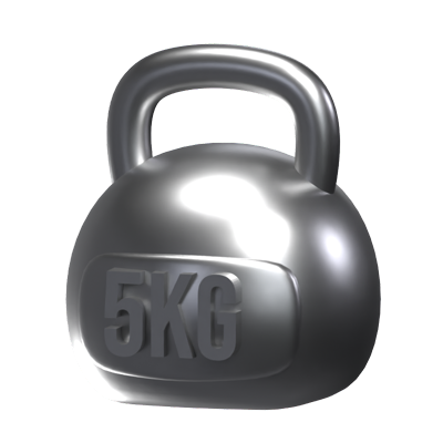 Kettlebell 3D Exercise Icon Model 3D Graphic