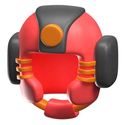 Boxing Helmet 3D Icon Model 3D Graphic