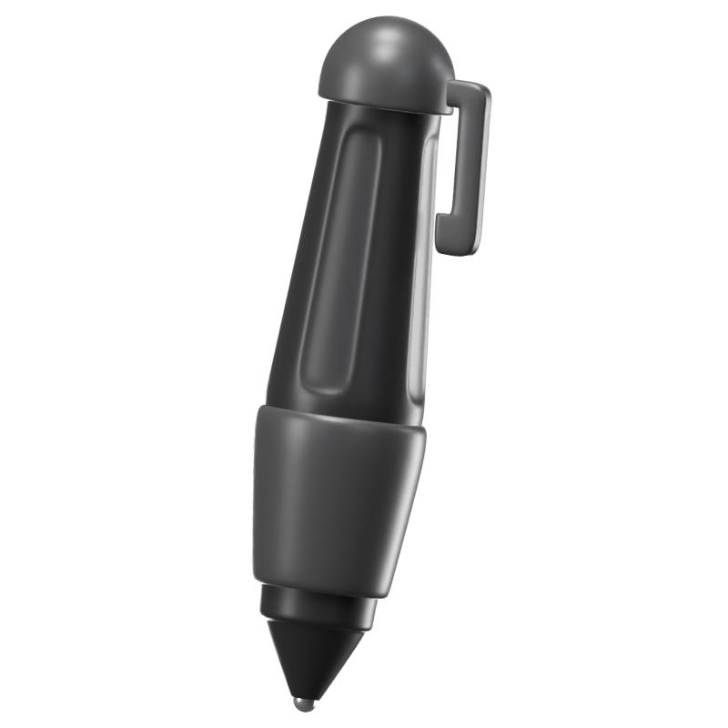 Pen 3D Icon Model With Hanger 3D Graphic