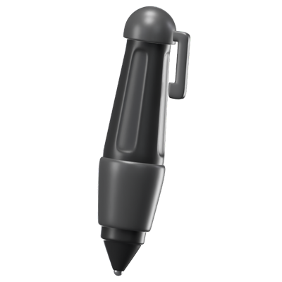 Pen 3D Icon Model With Hanger 3D Graphic