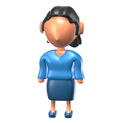 Female Teacher 3D Icon Model 3D Graphic