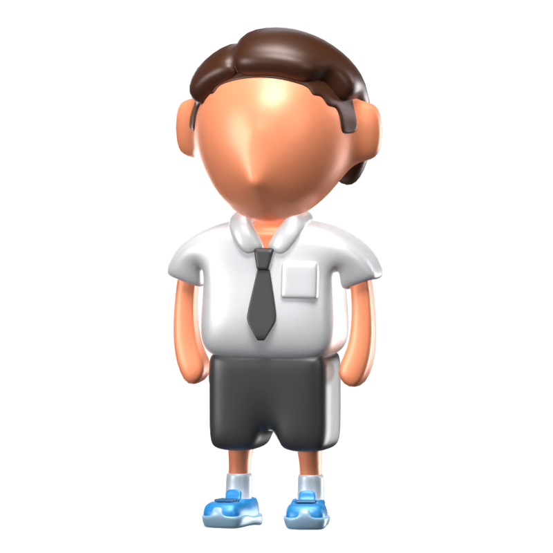 Boy Student 3D Icon Model 3D Graphic