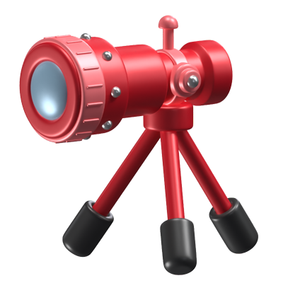 Telescope 3D Icon Model 3D Graphic