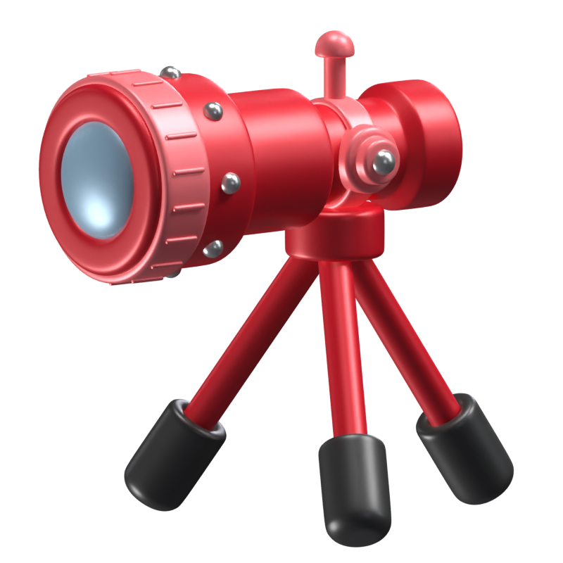 Telescopio Icono 3D Modelo 3D Graphic