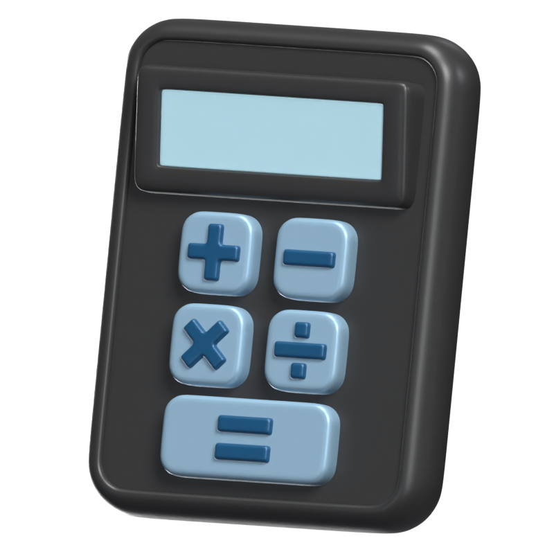 Calculator 3D Icon Model 3D Graphic