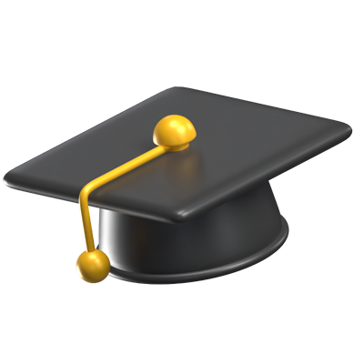 Graduation Hat 3D Icon Model 3D Graphic