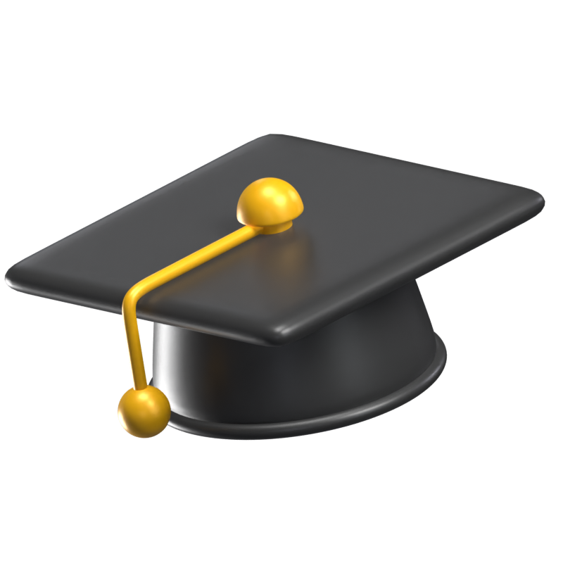 Graduation Hat 3D Icon Model 3D Graphic