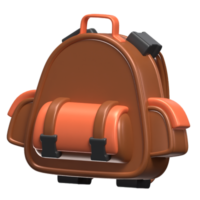 School Bag 3D Icon Model 3D Graphic