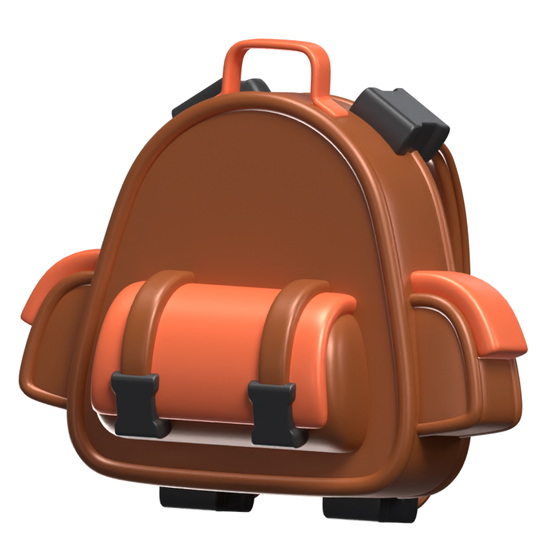 School Bag 3D Icon Model 3D Graphic