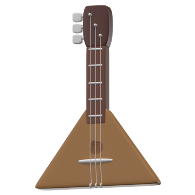 Balalaika Music Instrument 3D Icon 3D Graphic