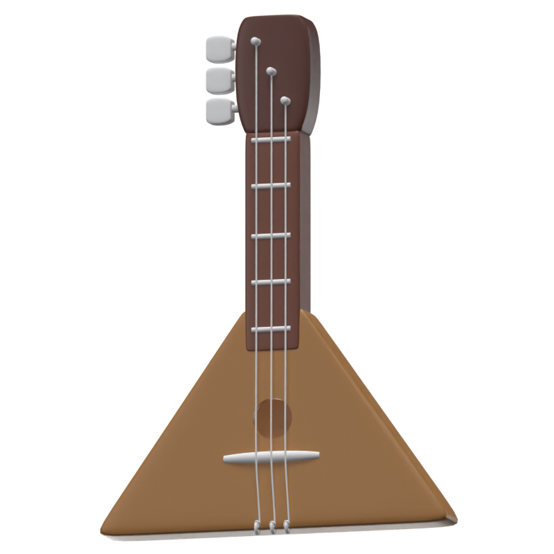 Balalaika Musikinstrument 3D Icon