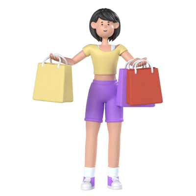 compras 3D Graphic