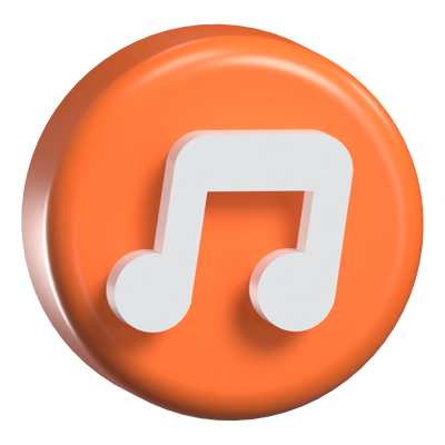 Music Player 3D Animated Icon 3D Graphic