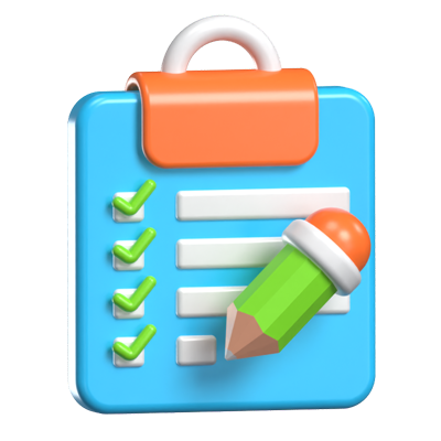 Task Management 3D Animated Icon 3D Graphic