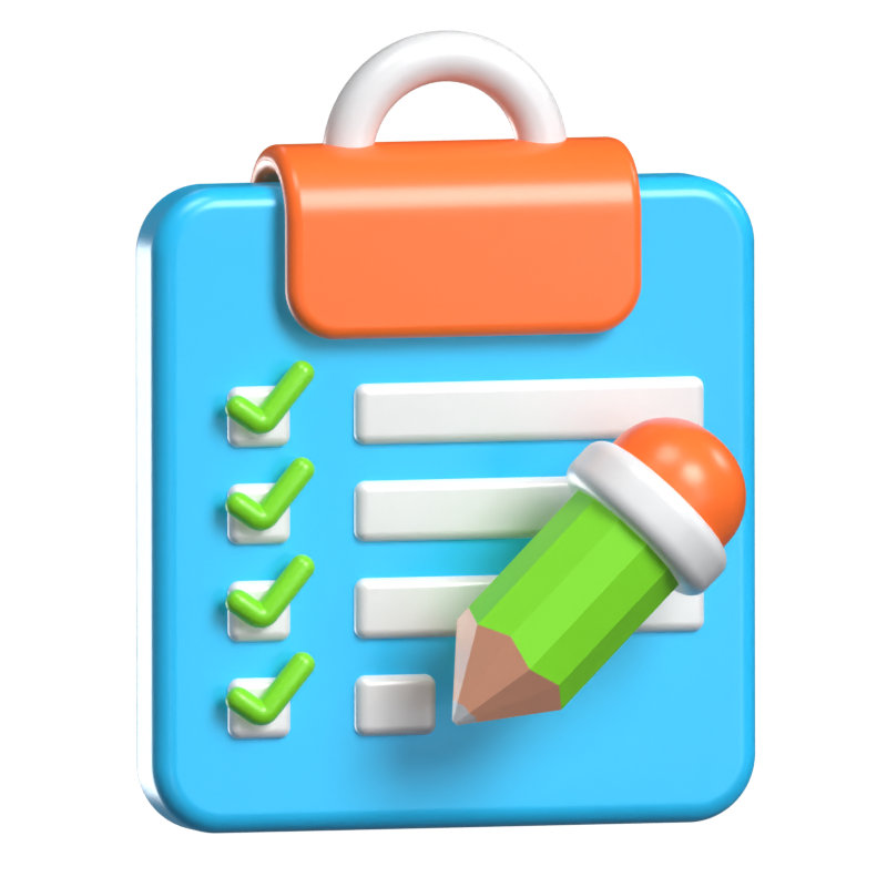 Task Management 3D Animated Icon 3D Graphic