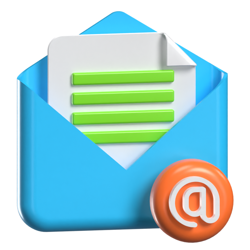 Email 3D Animated Icon 3D Graphic