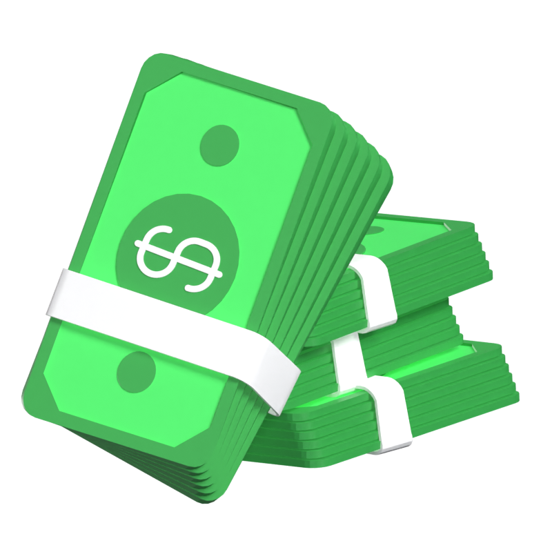 Money 3D Animated Icon 3D Graphic