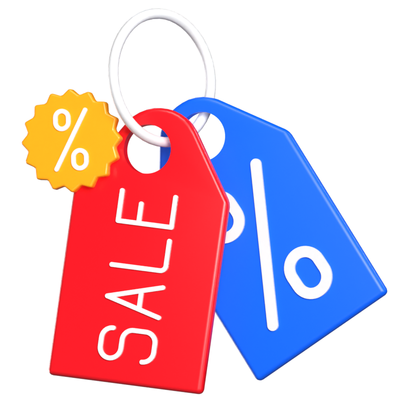 Discount Tag 3D Animated Icon 3D Graphic