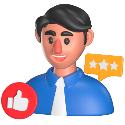 Customer Satisfaction 3D Animated Icon 3D Graphic