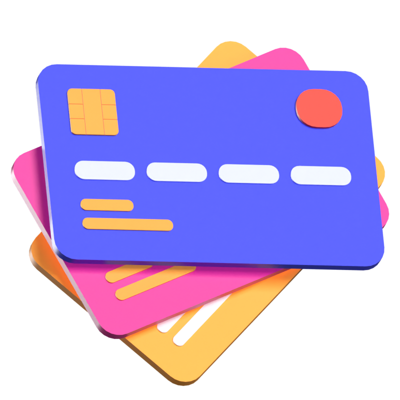 Credit Card 3D Animated Icon 3D Graphic