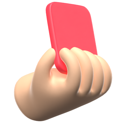 Red Card 3D Icon Model 3D Graphic