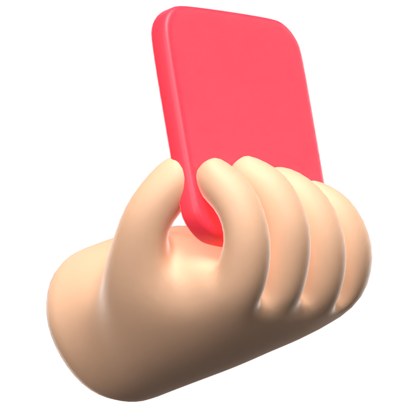 Red Card 3D Icon Model