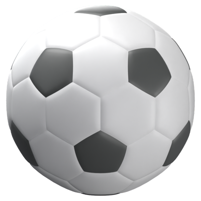 3D Soccer Ball Icon Model 3D Graphic
