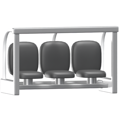Football Bench 3D Icon Model 3D Graphic