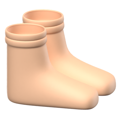 A Pair Of Football Socks 3D Icon 3D Graphic