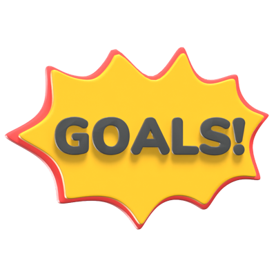 Goal Sign 3D Icon Model 3D Graphic