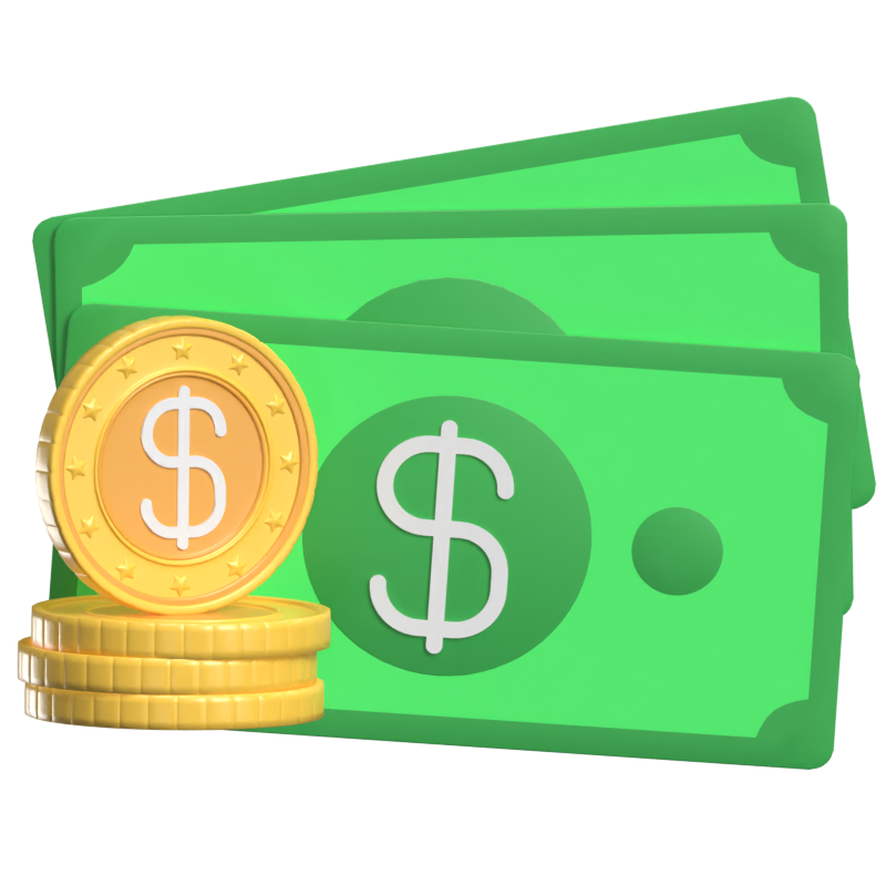 Fiat Currency 3D Animated Icon 3D Graphic