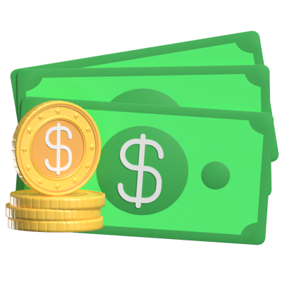 Fiat Currency 3D Animated Icon 3D Graphic