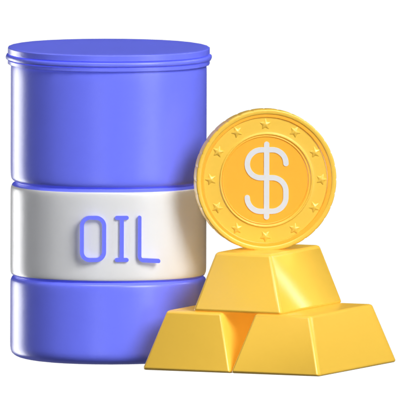 Commodity Money 3D Animated Icon 3D Graphic