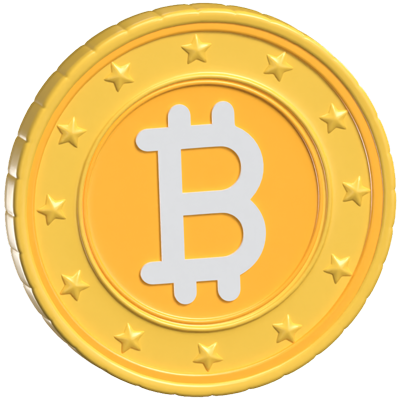 Bitcoin 3D Animated Icon 3D Graphic