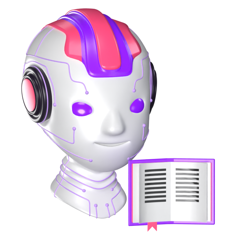 Supervised Learning 3D Animated Icon 3D Graphic