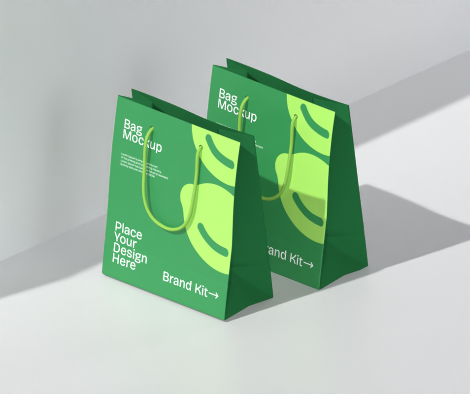 Bags 3D Mockup Essential Branding Brand Kit
