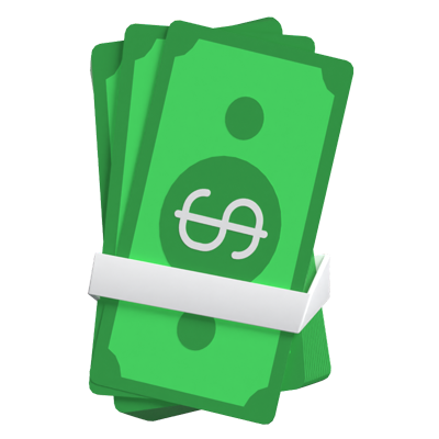 Banknote 3D Animated Icon 3D Graphic