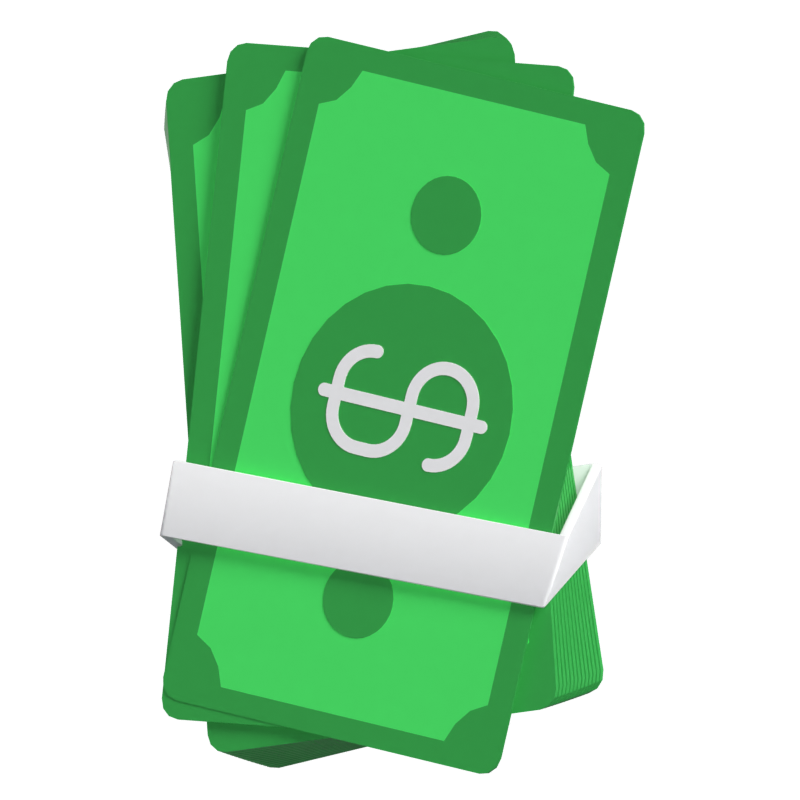 Banknote 3D Animated Icon 3D Graphic