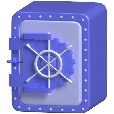 Vault 3D Animated Icon 3D Graphic
