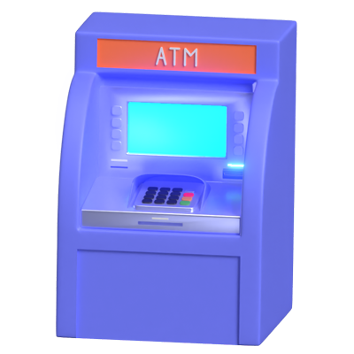 ATM 3D animated Icon 3D Graphic