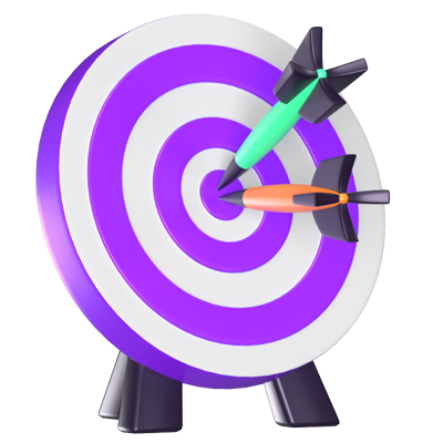 Target 3D Animated Icon 3D Graphic