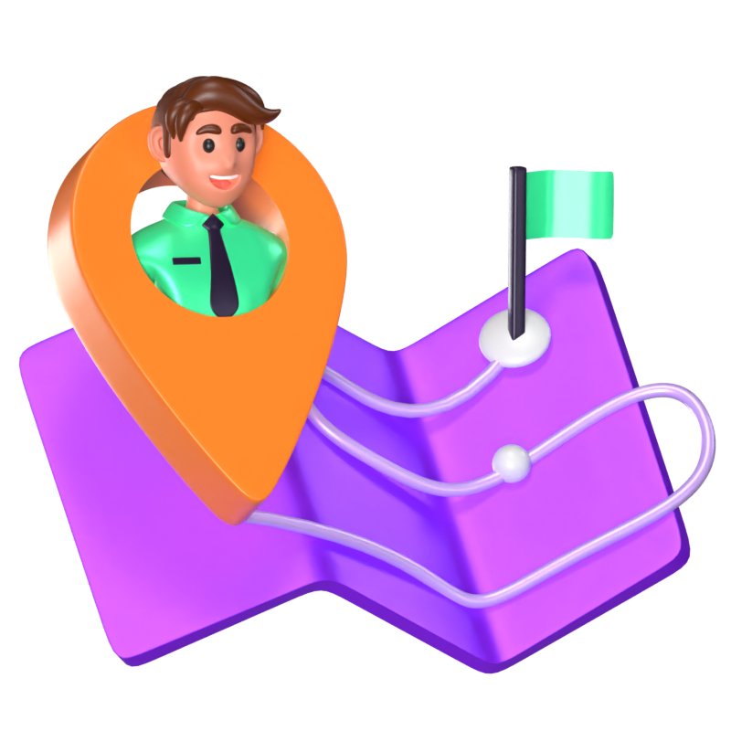 Customer Journey 3D Animated Icon 3D Graphic