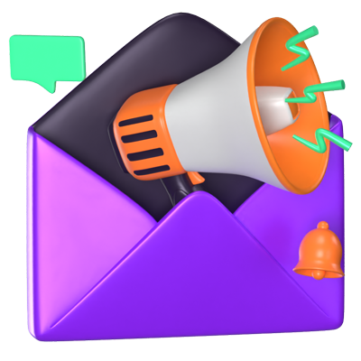 Email Marketing 3D Animated Icon 3D Graphic