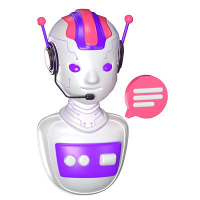 AI Assistant 3D Animated Icon 3D Graphic